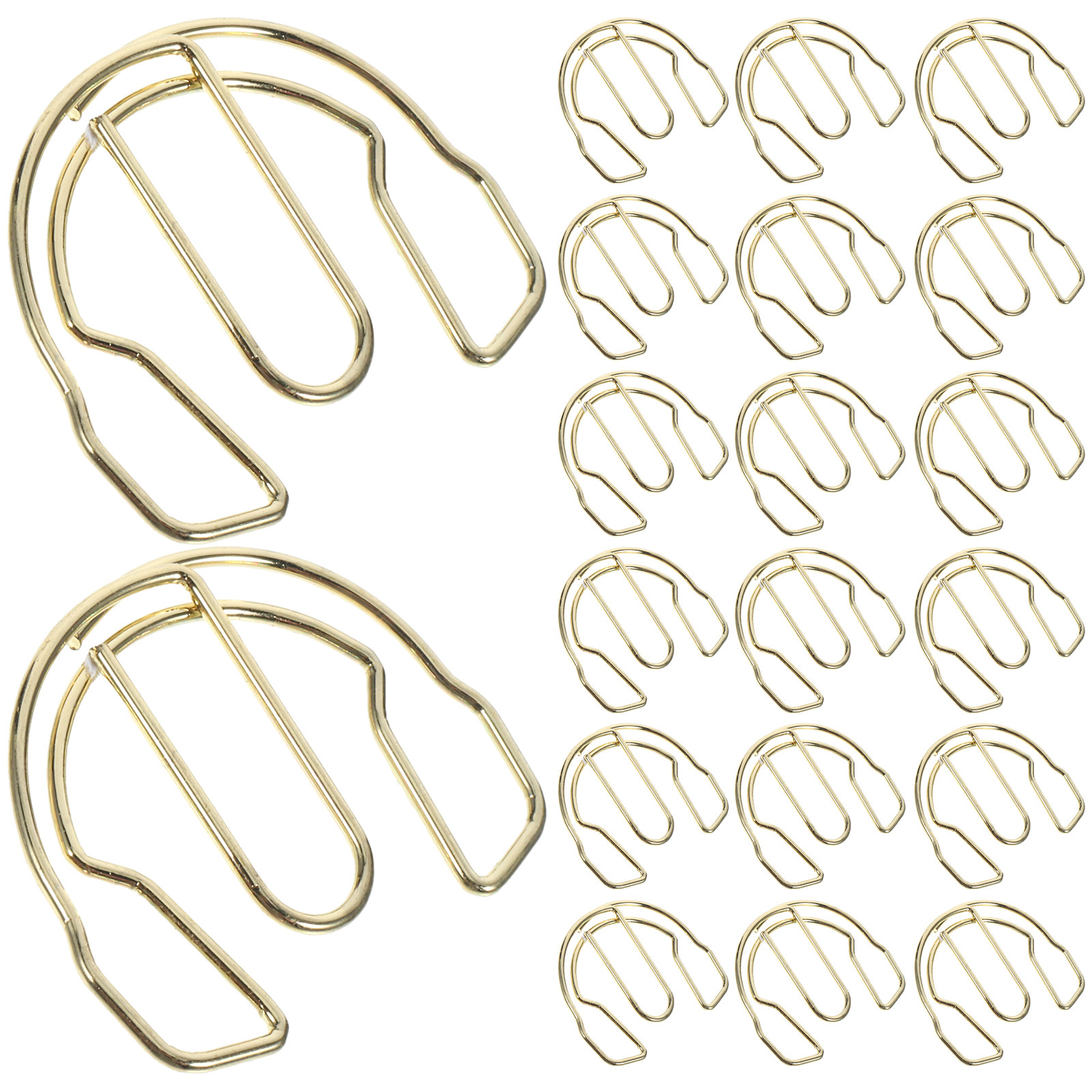 Papercraft Supply Invitation - 50 stuks oortelefoonvormige paperclips, mini metalen