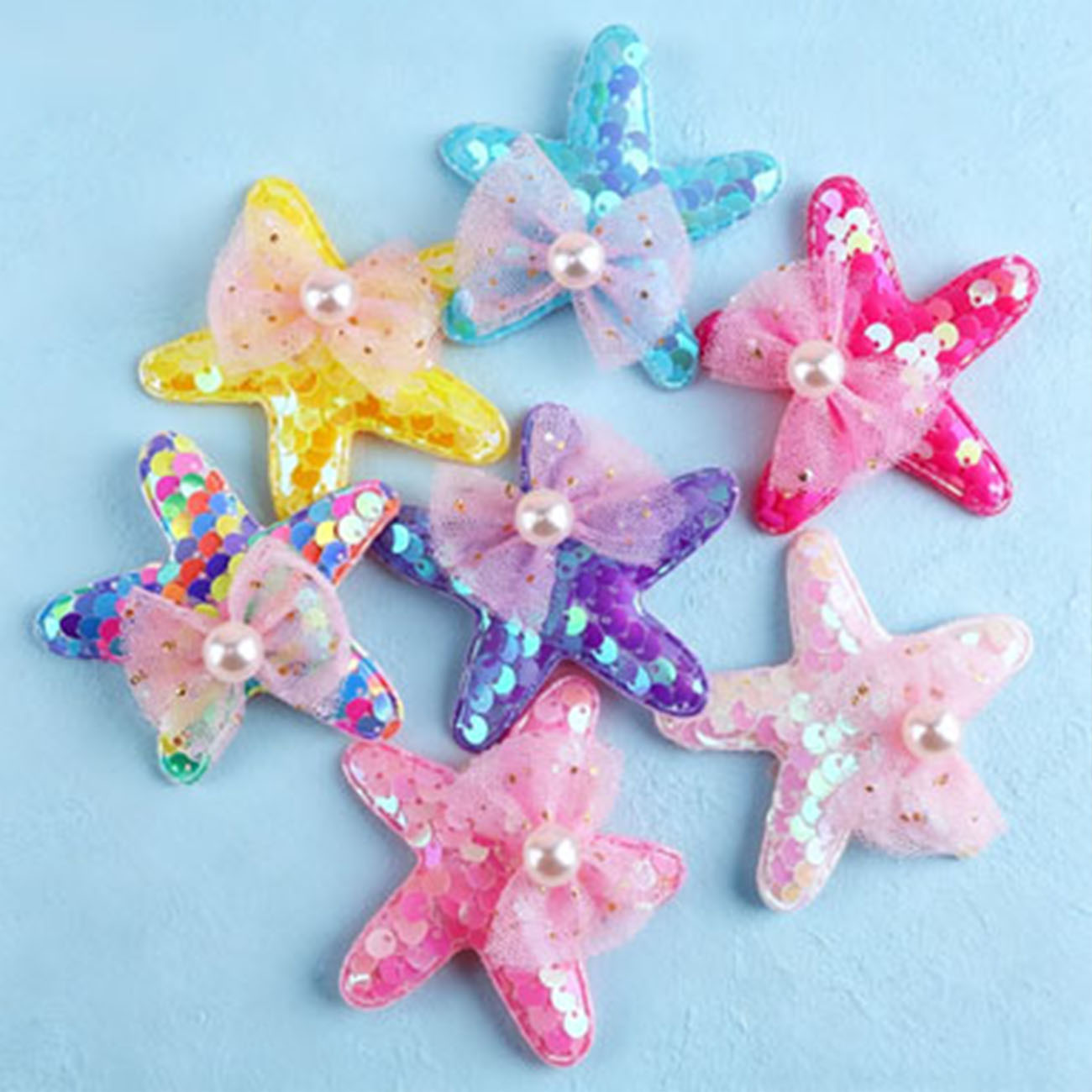 Glitter Tablecloth - 1/7PCS Zeemeermin Pailletten Zeester Haarspeldjes voor