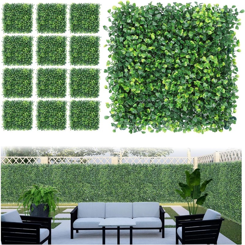 Flower Wall Panel - 1/3/6 stuks kunstplanten gras wandpaneel buxushaag