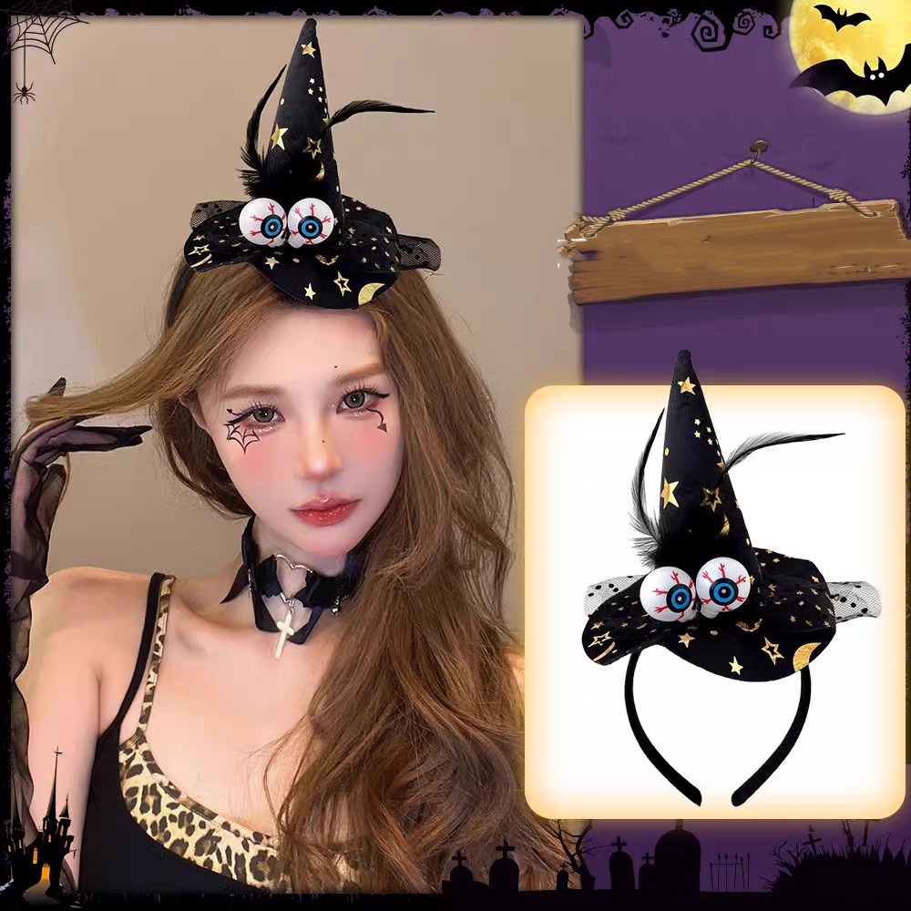 Party Hat Cone - Grappige Spider Halloween Heksenhoed Hoofdband Ghost