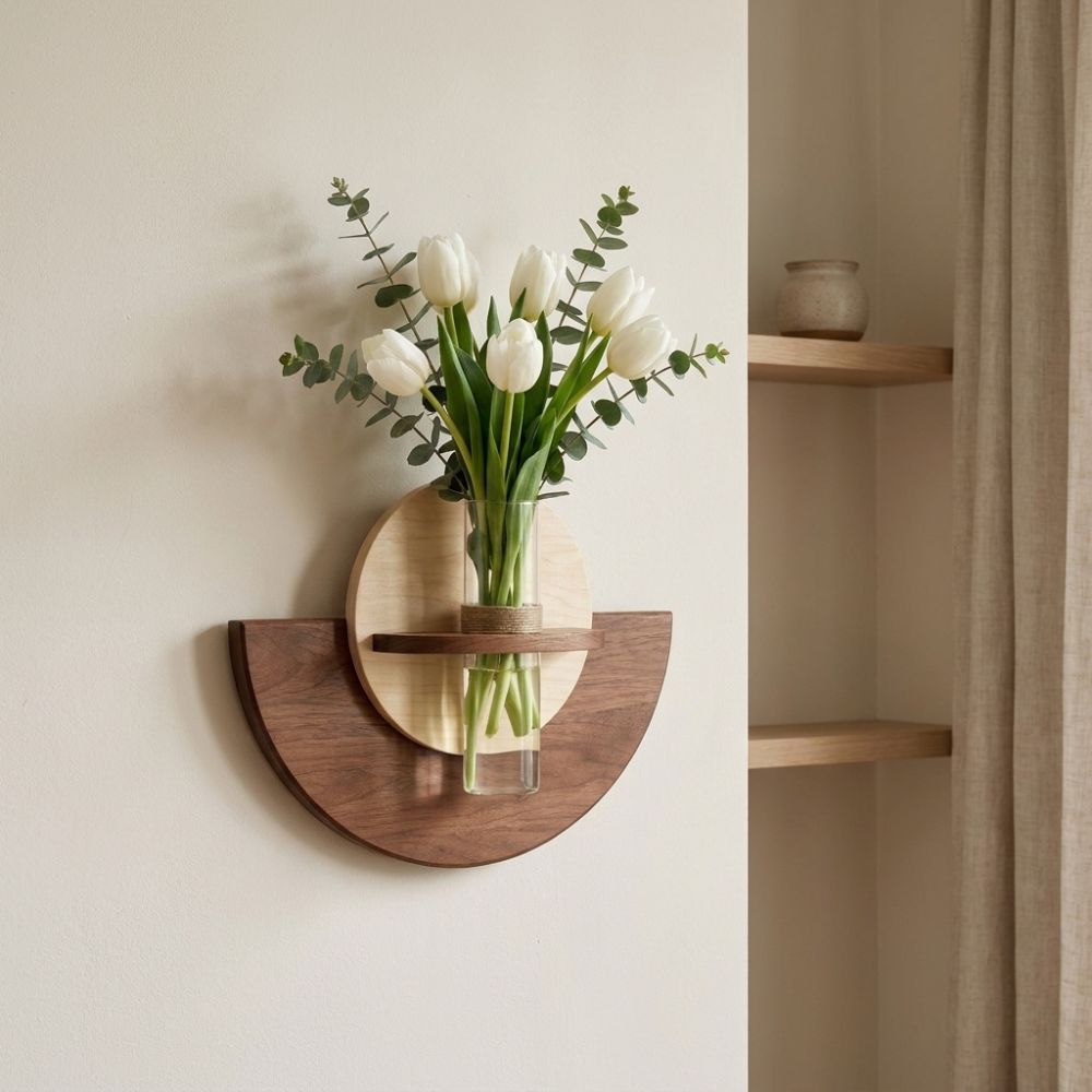 Ovaal houten wandmontage bloem - Flower Wall Panel recensie en prijs